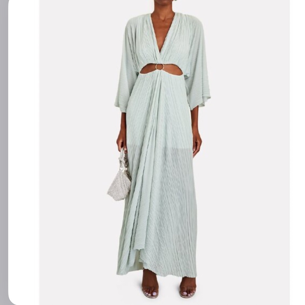 Significant Other Akila Plissé Cut-Out Maxi Dress Size 6 NWT